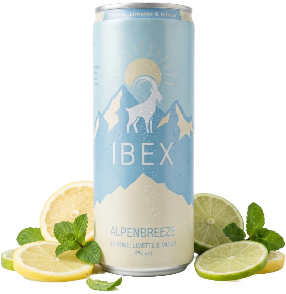 IBEX Alpenbreeze Dose mit Zitrone, Limette und frischer Minze